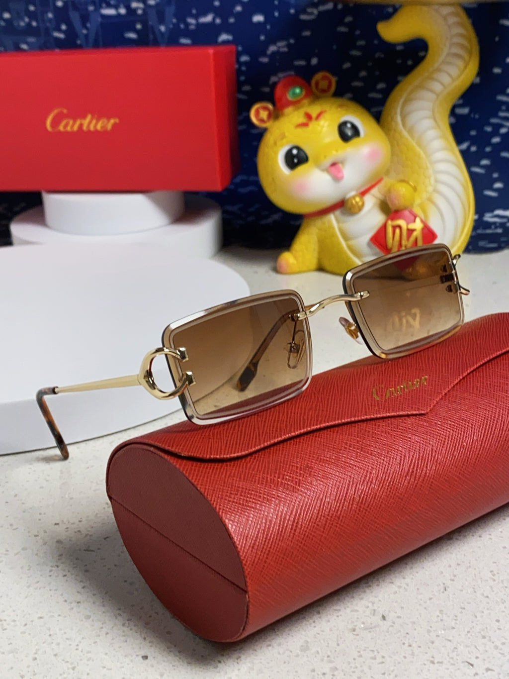Cartier Fashion Brown Lens Sunglasses for Men & Women - 415888 - detail image 9