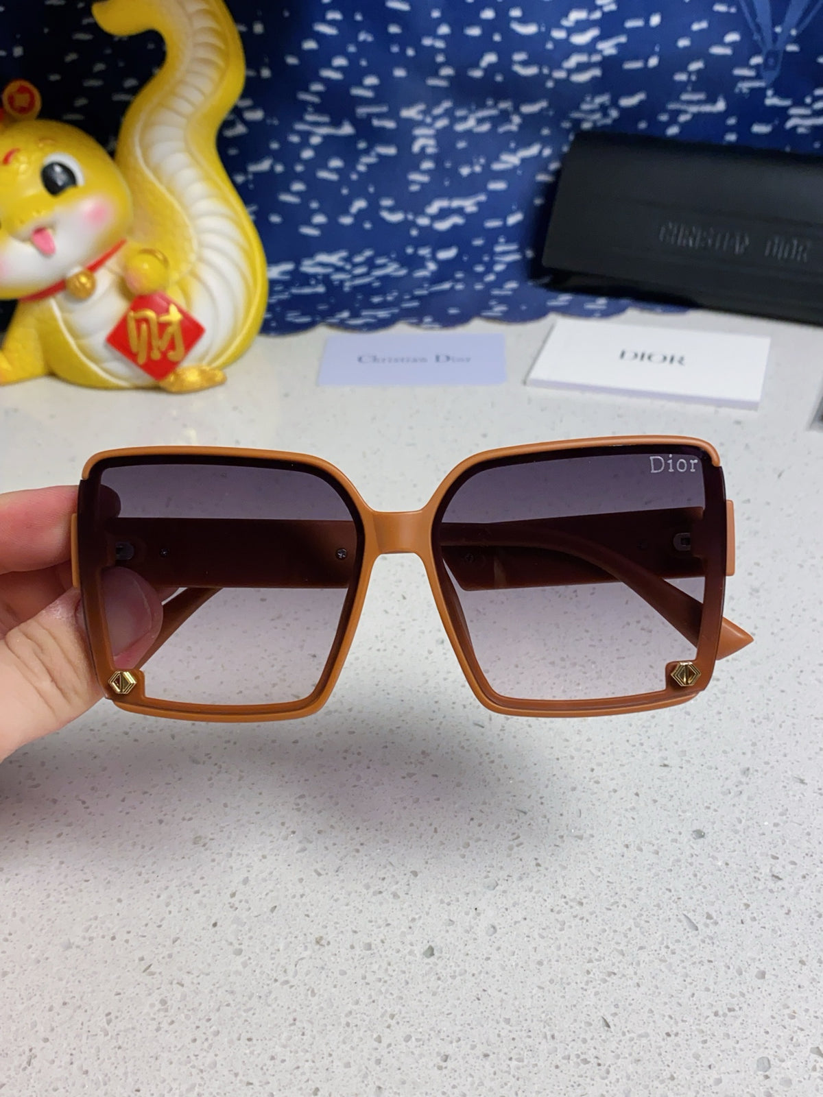 Dior Polarized Fashion Silver Lens Sunglasses for Women - detail image 4
