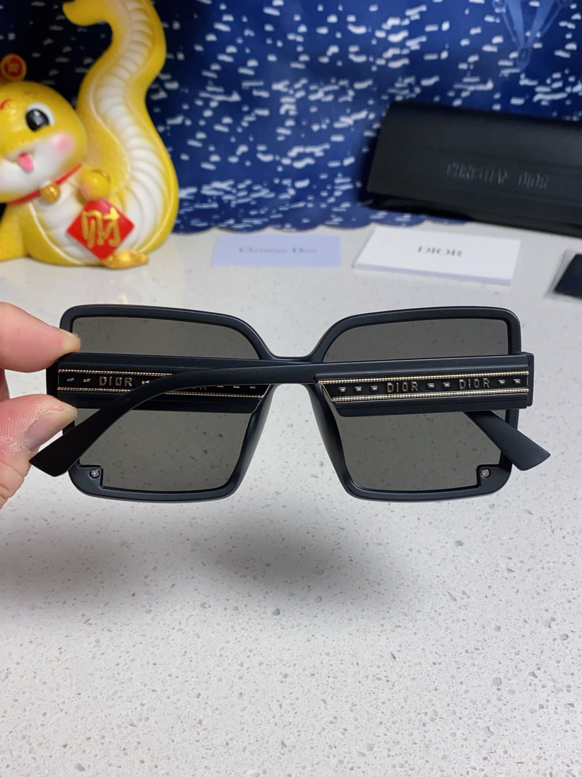 Dior Polarized Fashion Black Lens Sunglasses for Women - 431826 - detail image 5