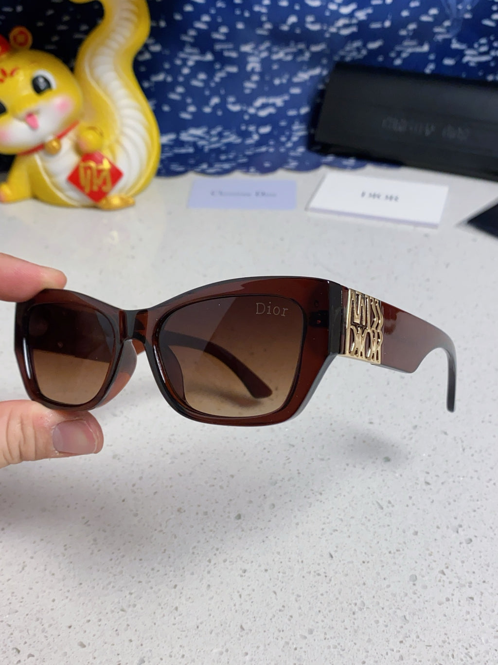 Dior Fashion Brown Lens Sunglasses for Men & Women - 431827 - detail image 6