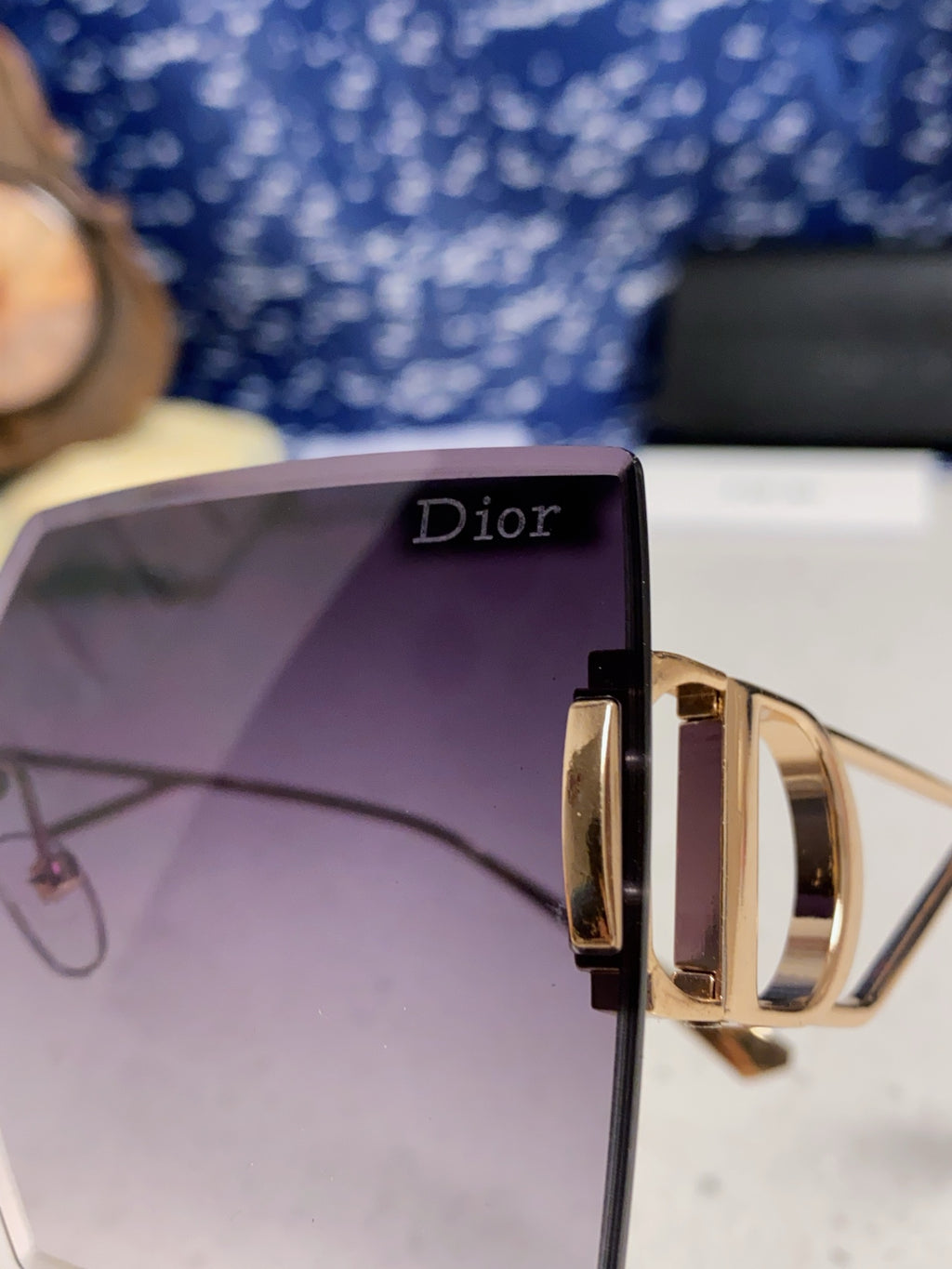 Dior 30MONTAIGNE Lightweight Rimless Gray Lens Sunglasses for Men & W - 415461 - detail image 7