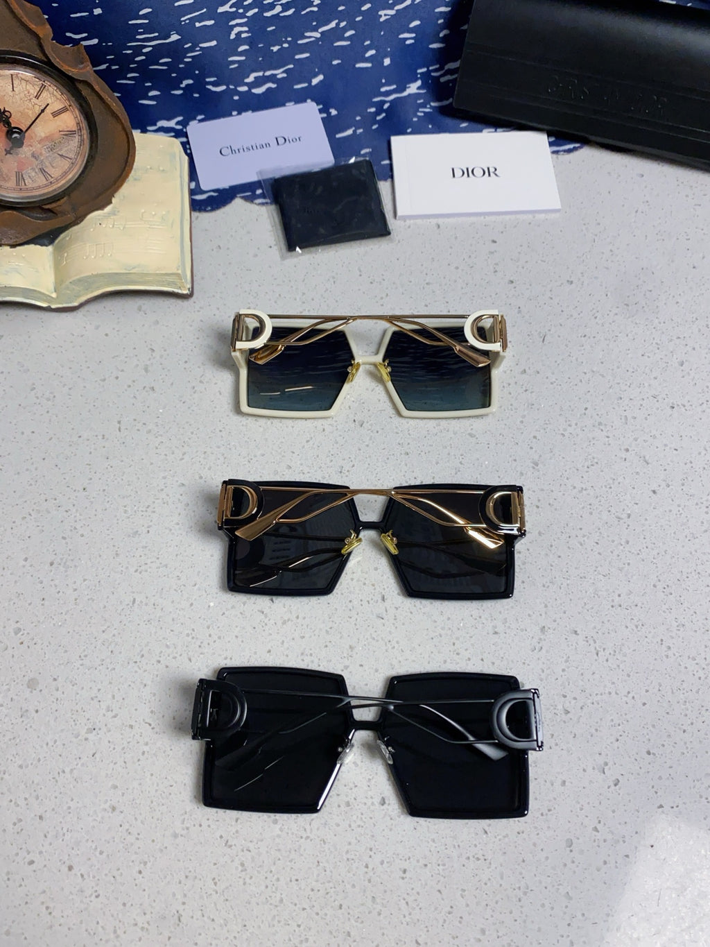 Dior Square Red Lens Sunglasses for Women - 449128 - detail image 9