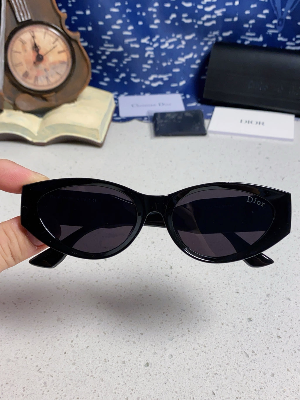 Dior Polarized Fashion Black Lens Sunglasses for Women - 431739 - detail image 4
