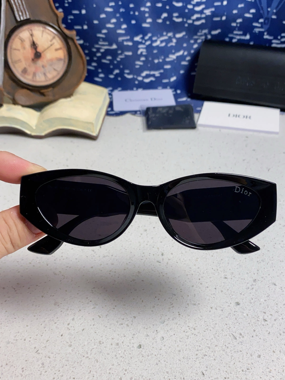 Dior Polarized Fashion Black Lens Sunglasses for Women - 431739 - detail image 4