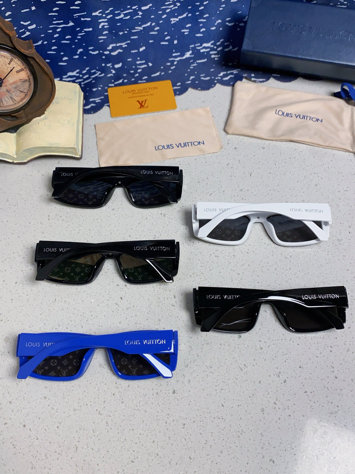Louis Vuitton Fashion Green Lens Sunglasses for Men & Women - detail image 11