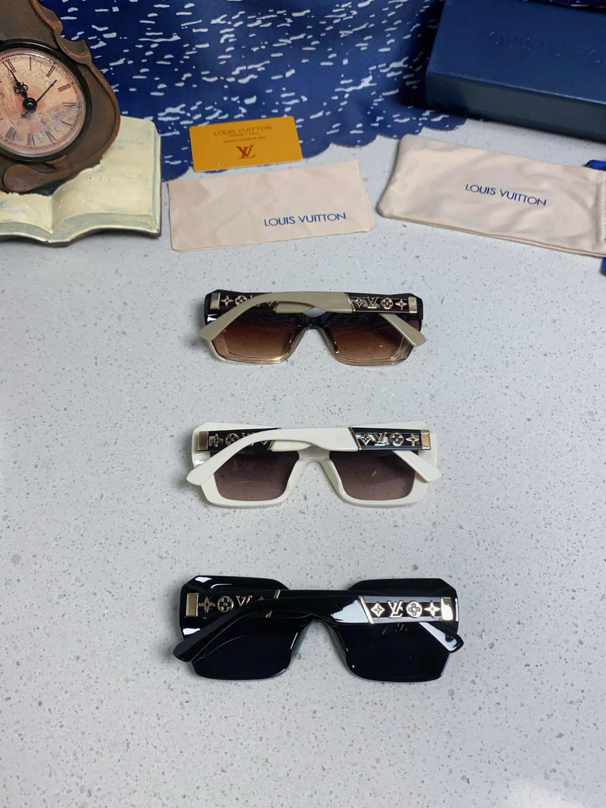 Louis Vuitton Oversized Brown Lens Sunglasses for Women - 132162 - detail image 11