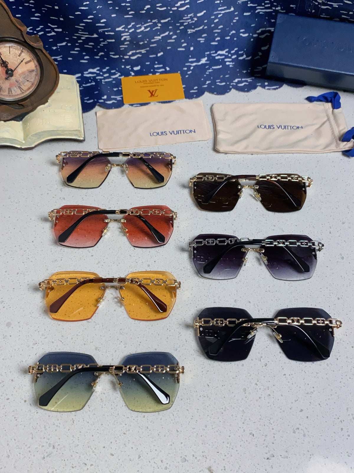 Louis Vuitton Oversized Silver Lens Sunglasses for Men & Women - 493148 - detail image 10
