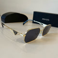Prada Fashion Silver Lens Sunglasses for Men - 415800