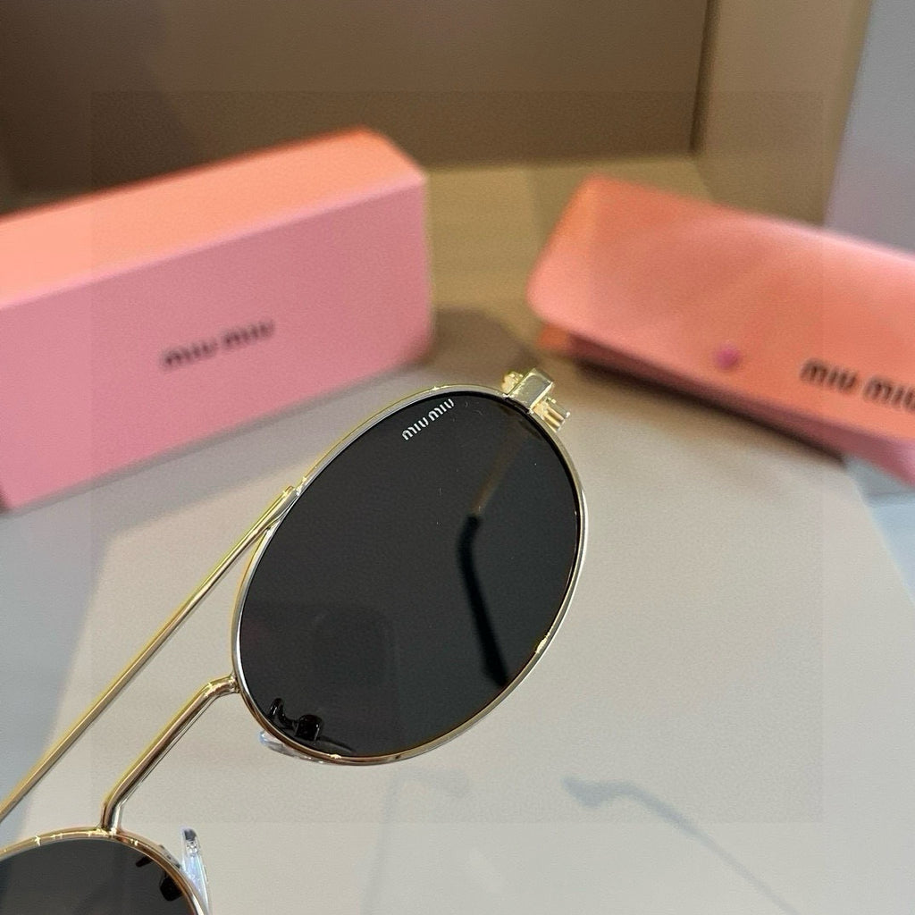 Miu Miu Metal Fashion Brown Lens Sunglasses for Men & Women - 382992 - detail image 5