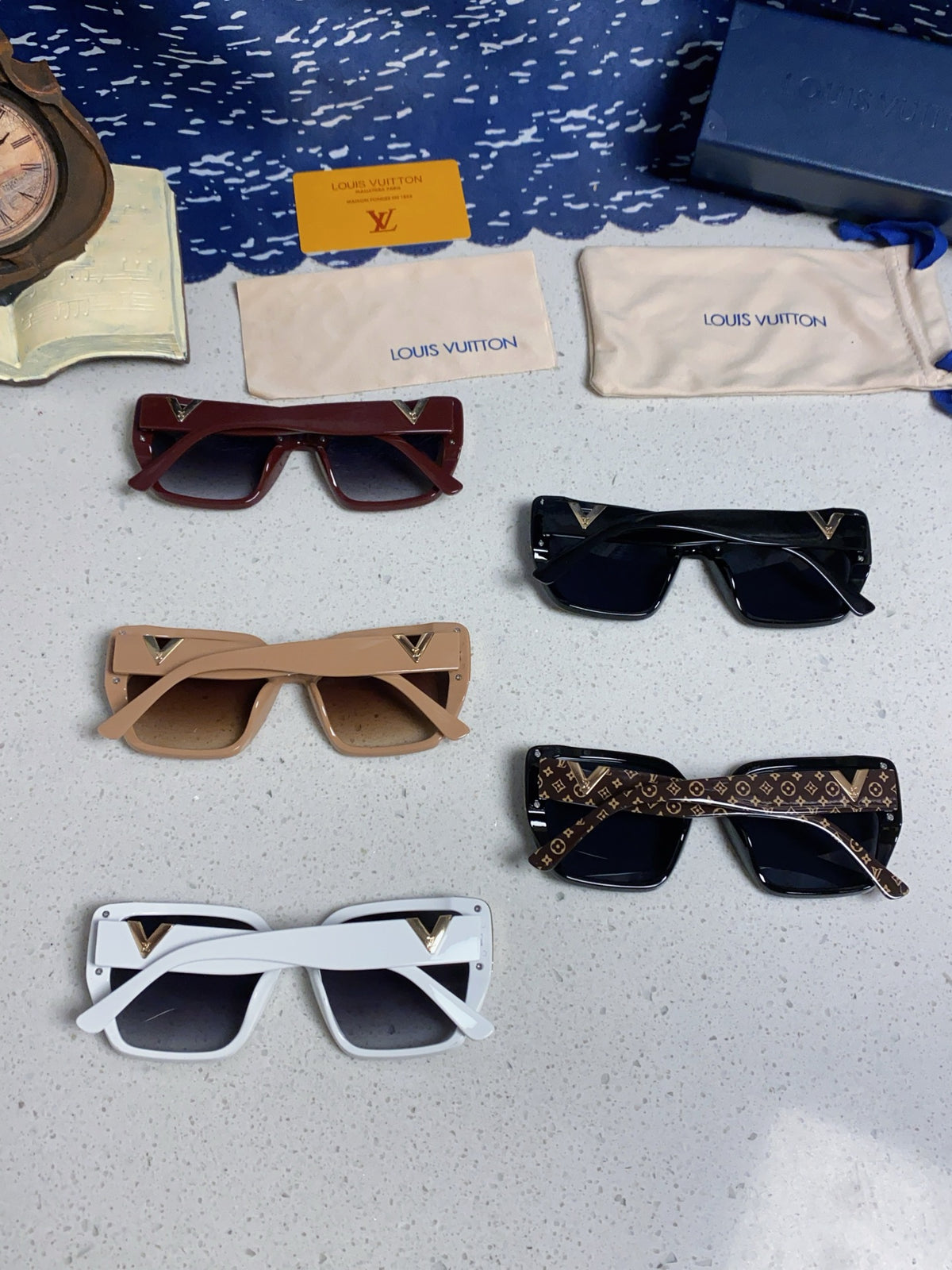 Louis Vuitton Fashion Blue Lens Sunglasses for Women - 486218 - detail image 11