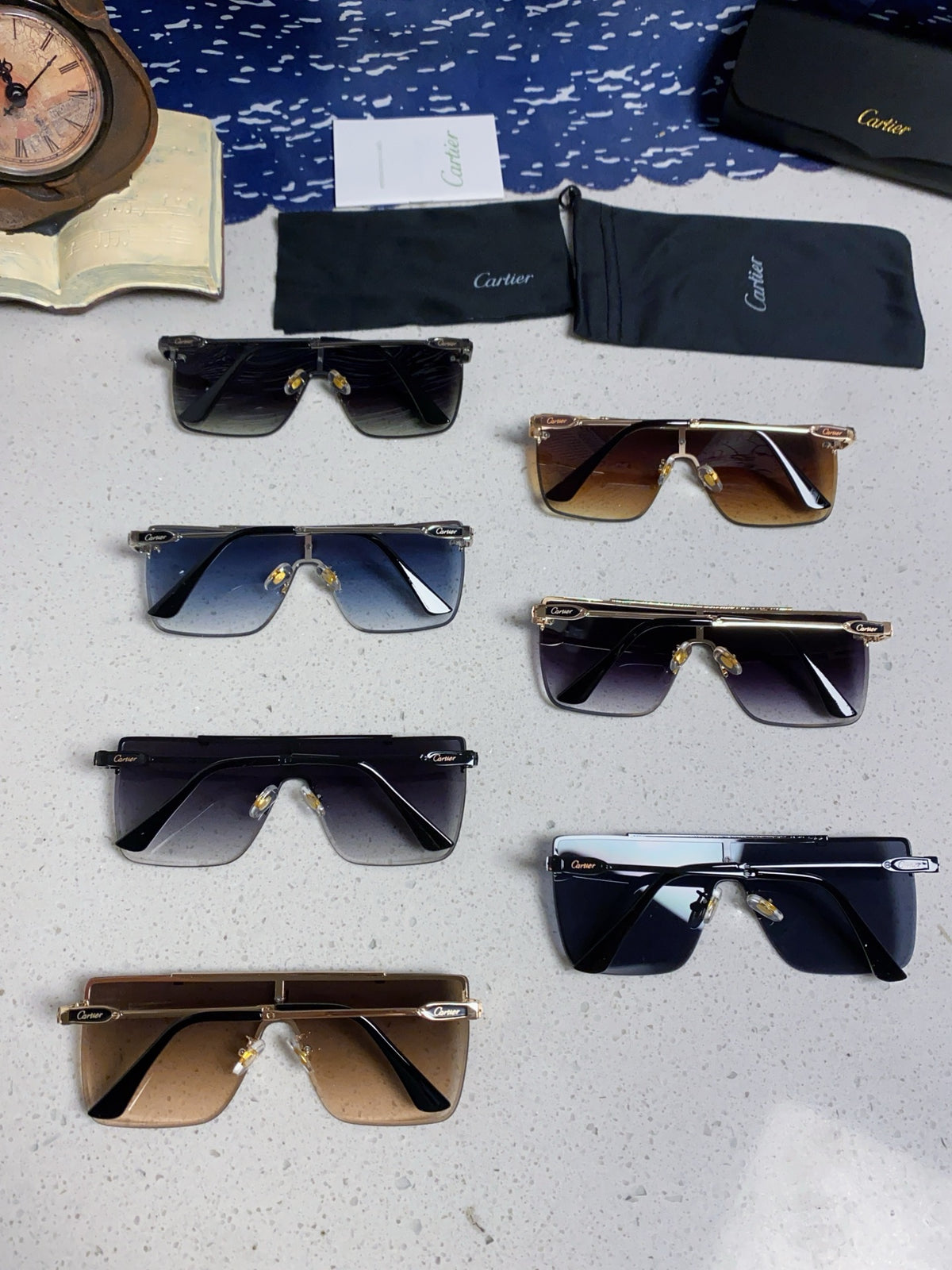 Cartier Fashion Brown Lens Sunglasses for Men - 358578 - detail image 11