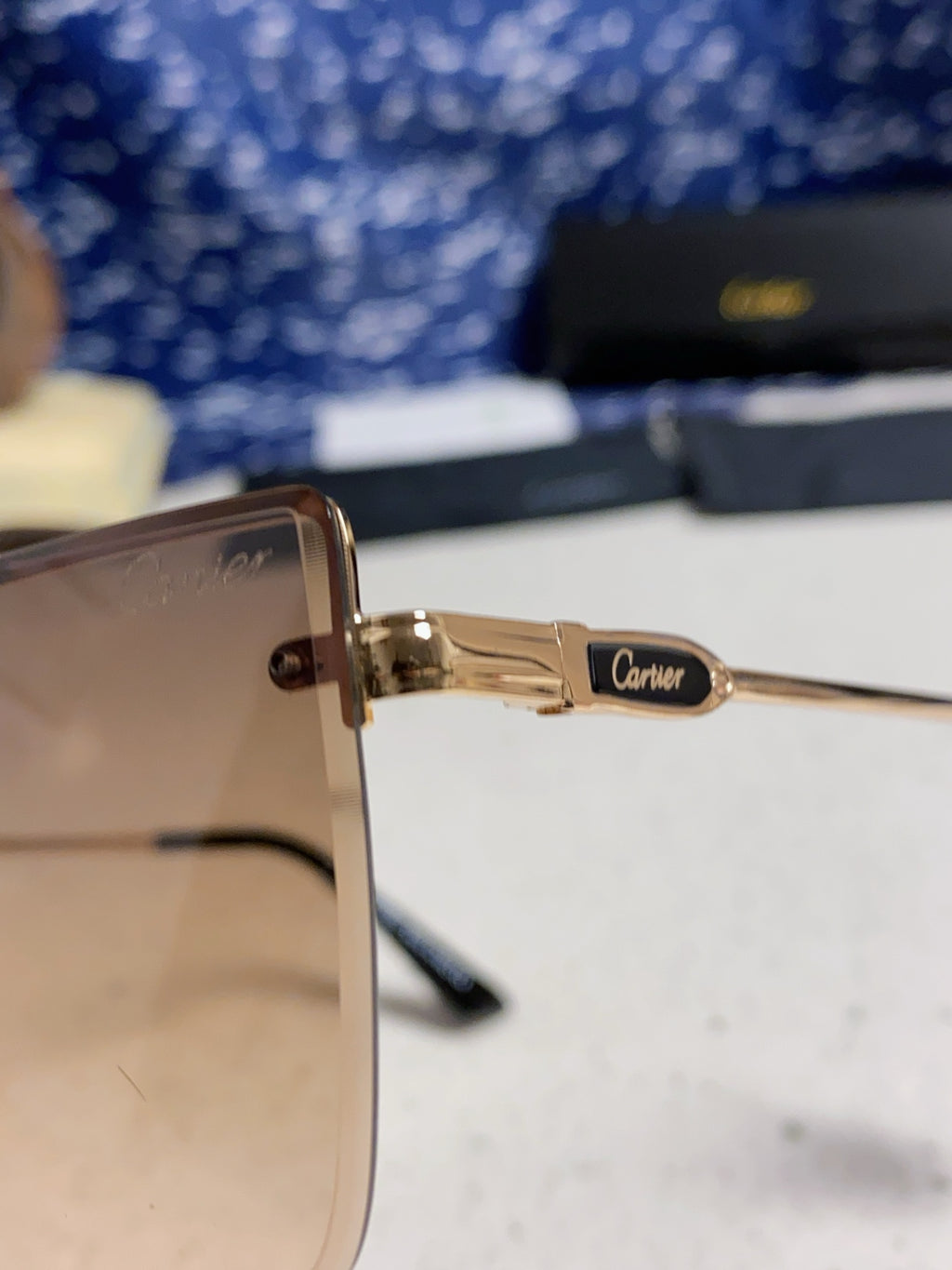 Cartier Fashion Brown Lens Sunglasses for Men - 487206 - detail image 7
