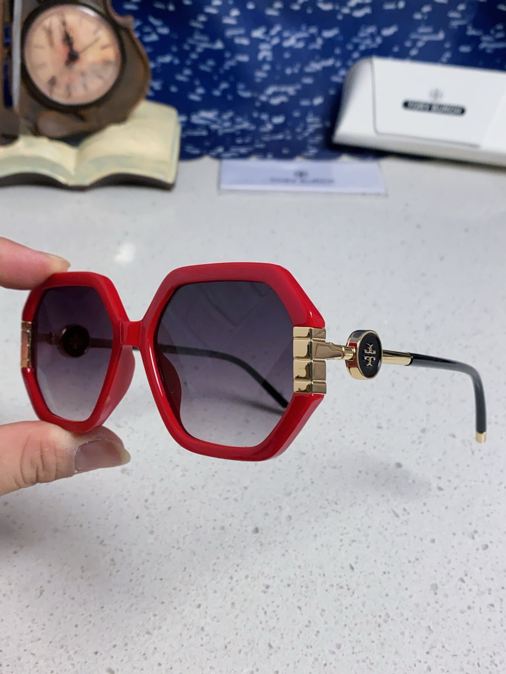 Burberry Fashion Red Lens Sunglasses for Men & Women - detail image 6