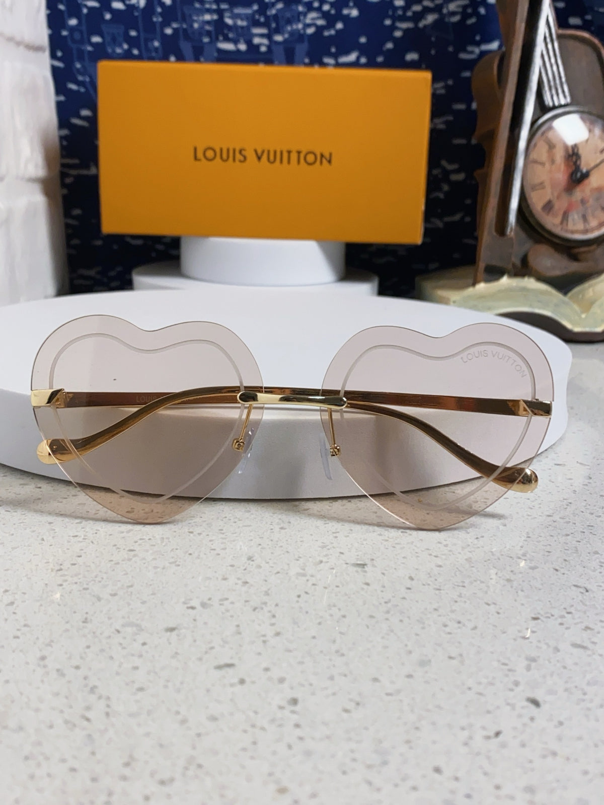 Louis Vuitton Lightweight Rimless Silver Lens Sunglasses for Women - 933758 - detail image 9