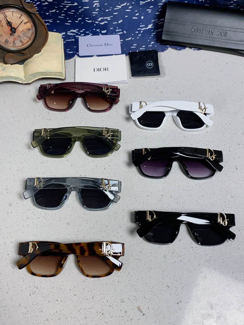 Dior Oversized Black Lens Sunglasses for Women - 382393 - detail image 10