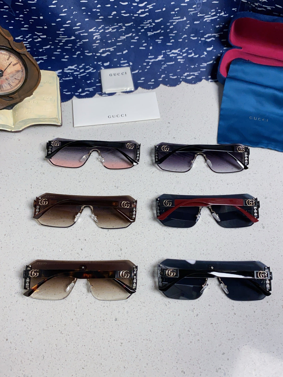 Gucci Polarized Rimless Silver Lens Sunglasses for Men & Women - 382053 - detail image 11