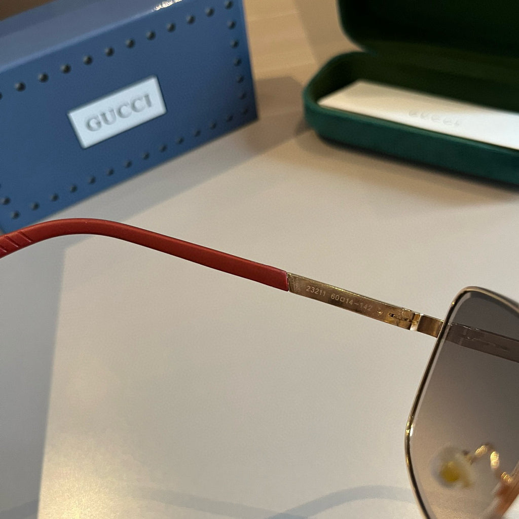 Gucci Polarized Fashion Gold Lens Sunglasses for Men - 415002 - detail image 9