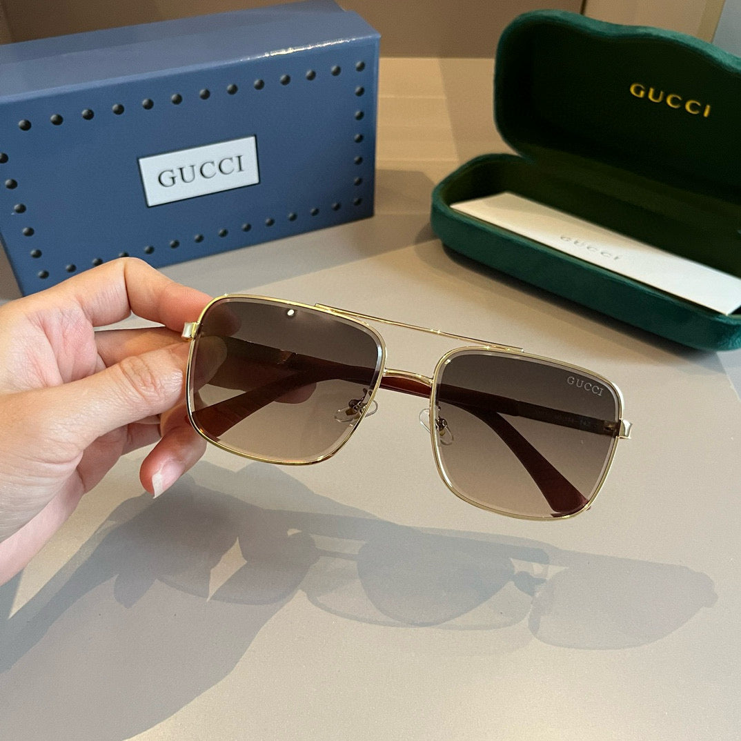 Gucci Polarized Fashion Gold Lens Sunglasses for Men - 415002 - detail image 3