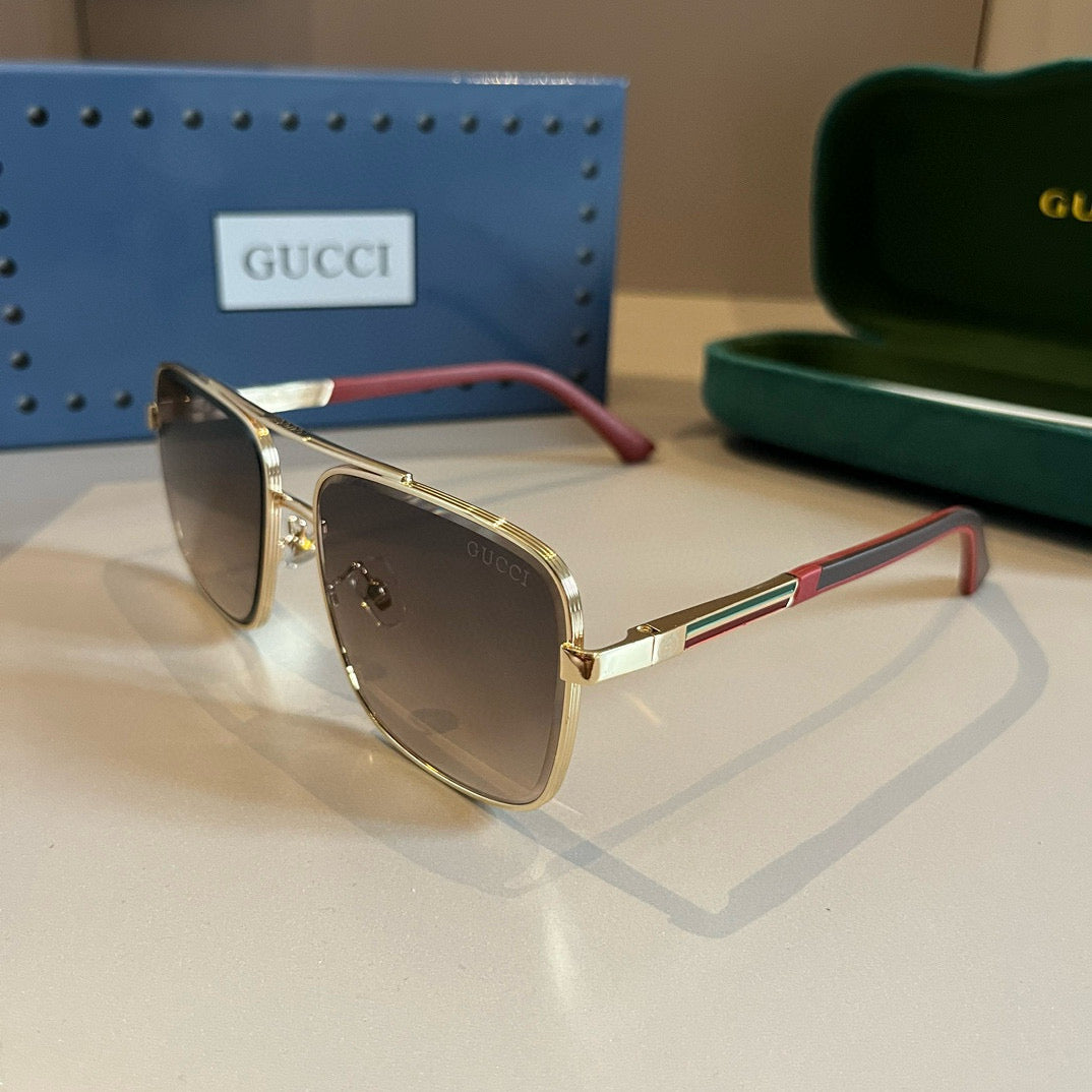 Gucci Polarized Fashion Gold Lens Sunglasses for Men - 415002 - detail image 2