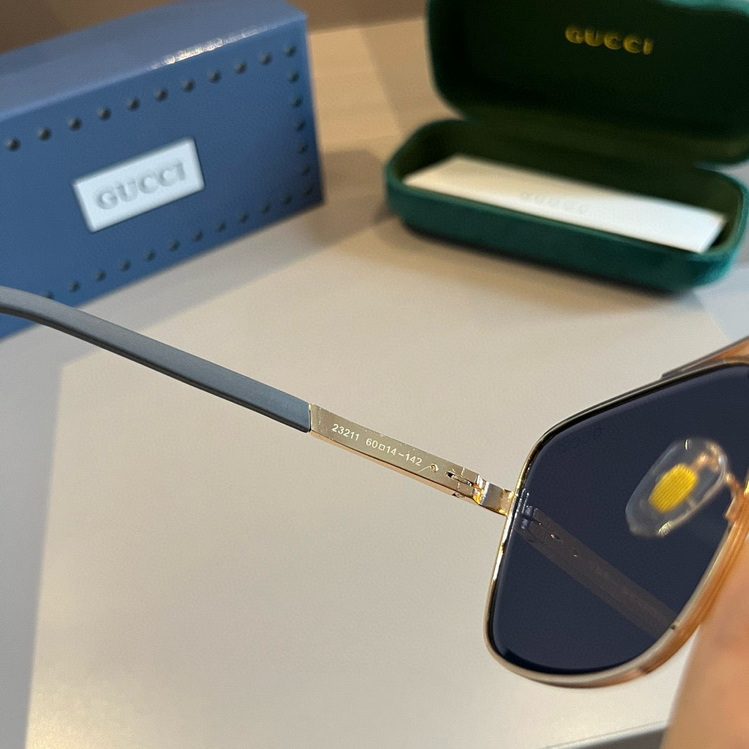 Gucci Polarized Fashion Gold Lens Sunglasses for Men - detail image 9