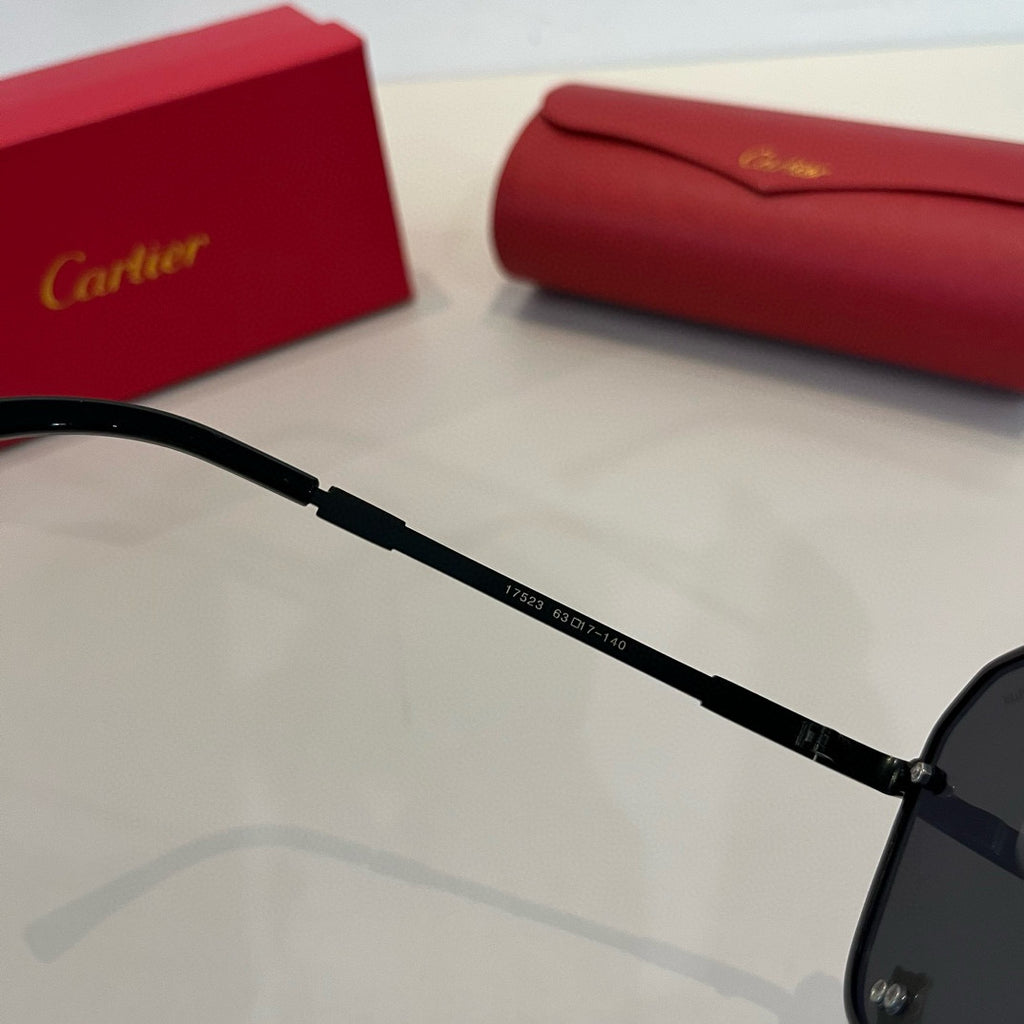 Cartier Lightweight Metal Rimless Silver Lens Sunglasses for Men & Wo - 935072 - detail image 10