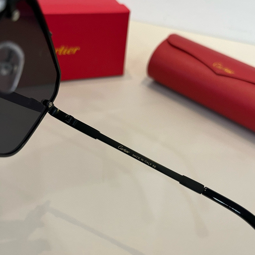 Cartier Lightweight Metal Rimless Silver Lens Sunglasses for Men & Wo - 432317 - detail image 11
