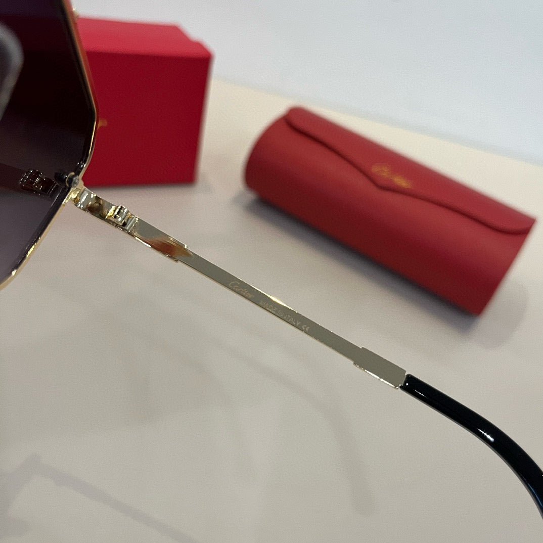 Cartier Lightweight Metal Rimless Silver Lens Sunglasses for Men & Wo - 358490 - detail image 10