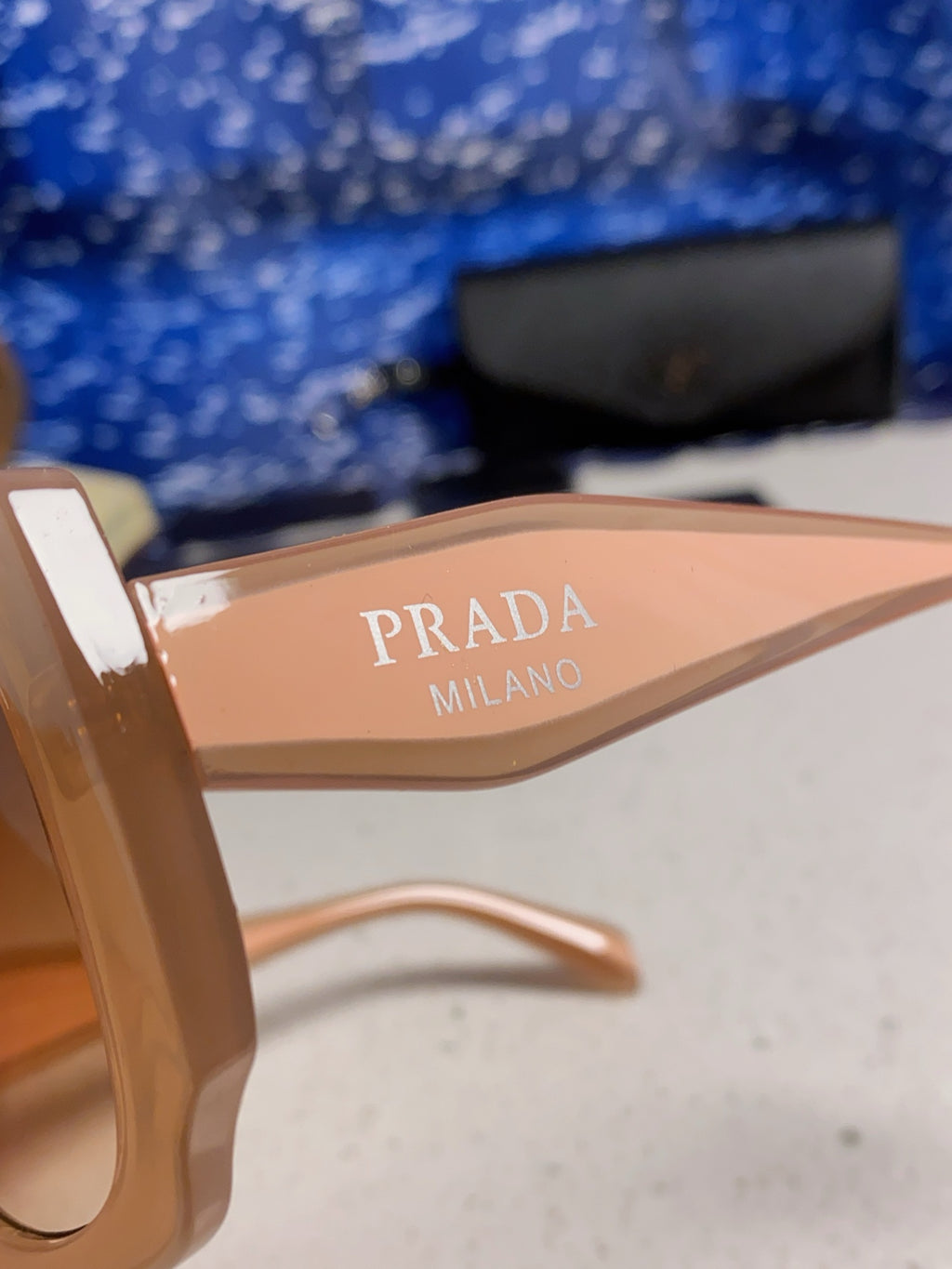 Prada 16YSF Acetate Fashion Gold Lens Sunglasses for Men & Women - 415673 - detail image 7