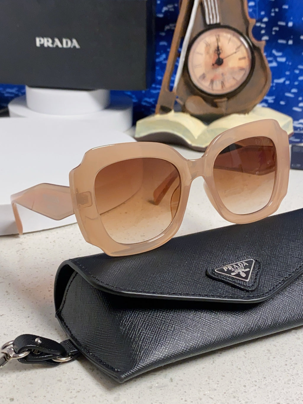 Prada 16YSF Acetate Fashion Gold Lens Sunglasses for Men & Women - 415673 - detail image 10