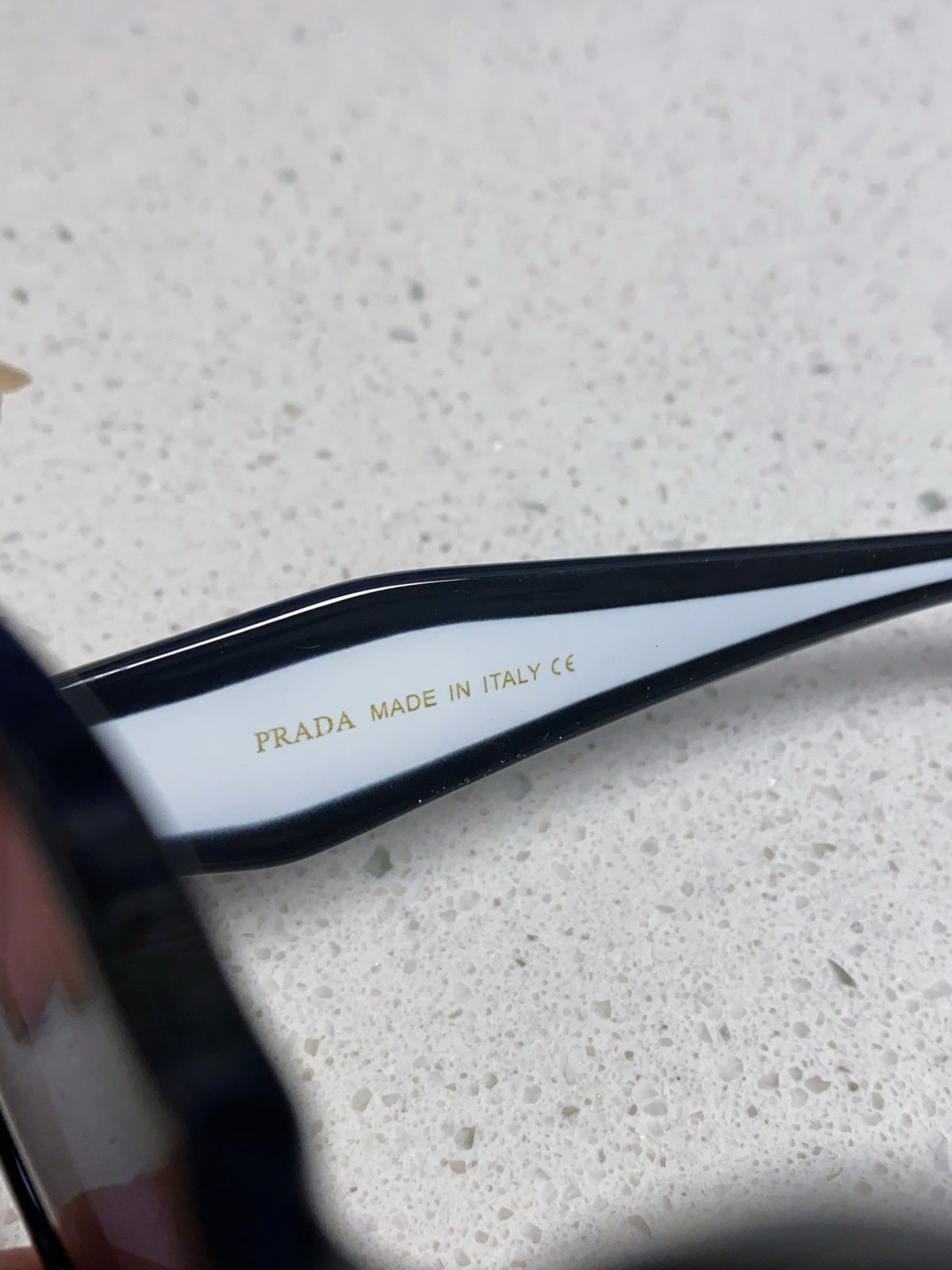 Prada 16YSF Acetate Fashion Black Lens Sunglasses for Men & Women - 867156 - detail image 8