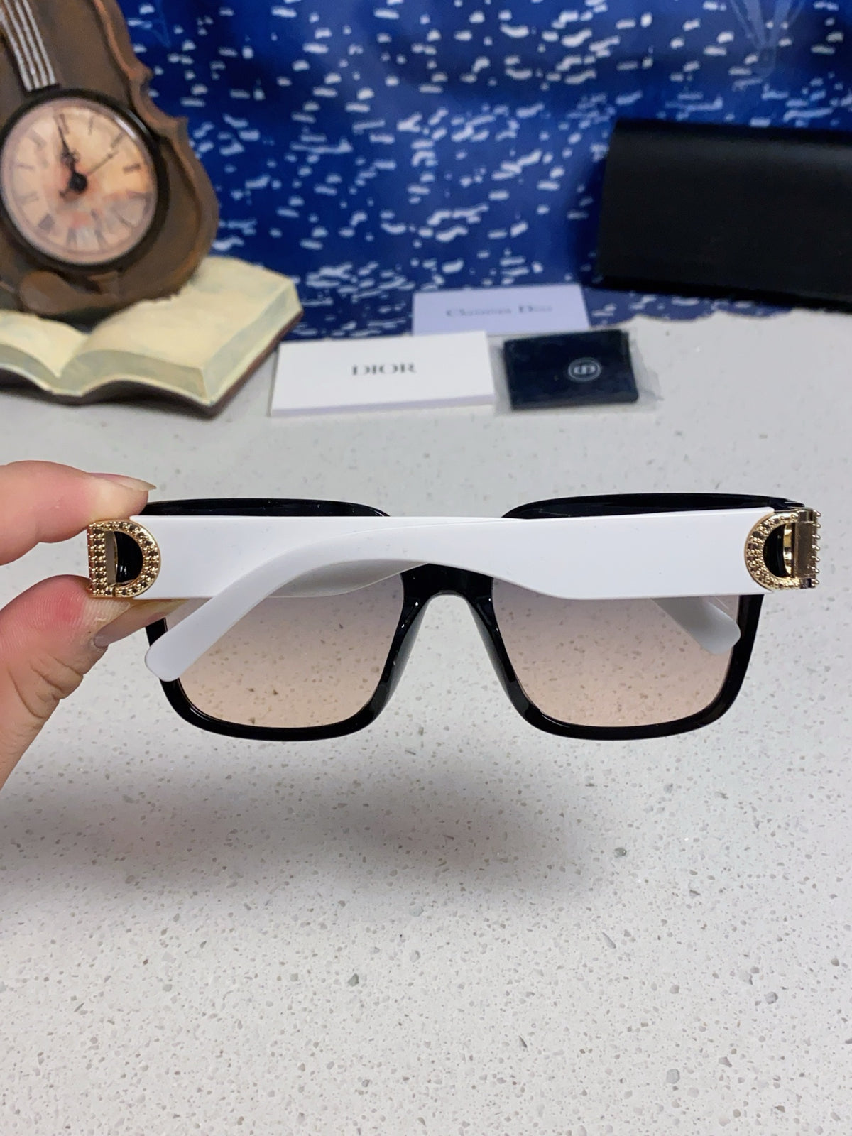 Dior Oversized Silver Lens Sunglasses for Women - 415535 - detail image 5