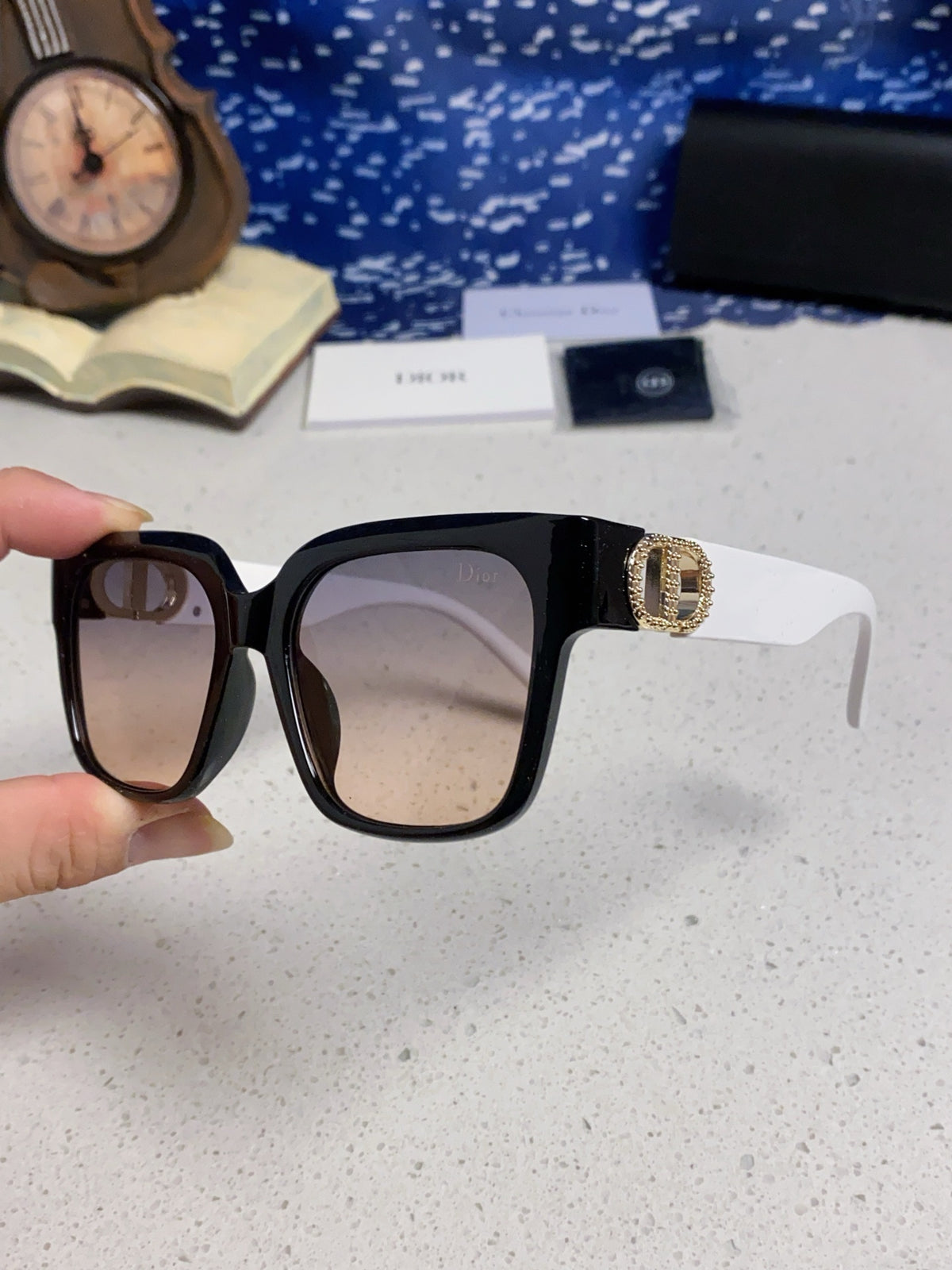 Dior Oversized Silver Lens Sunglasses for Women - 415535 - detail image 6