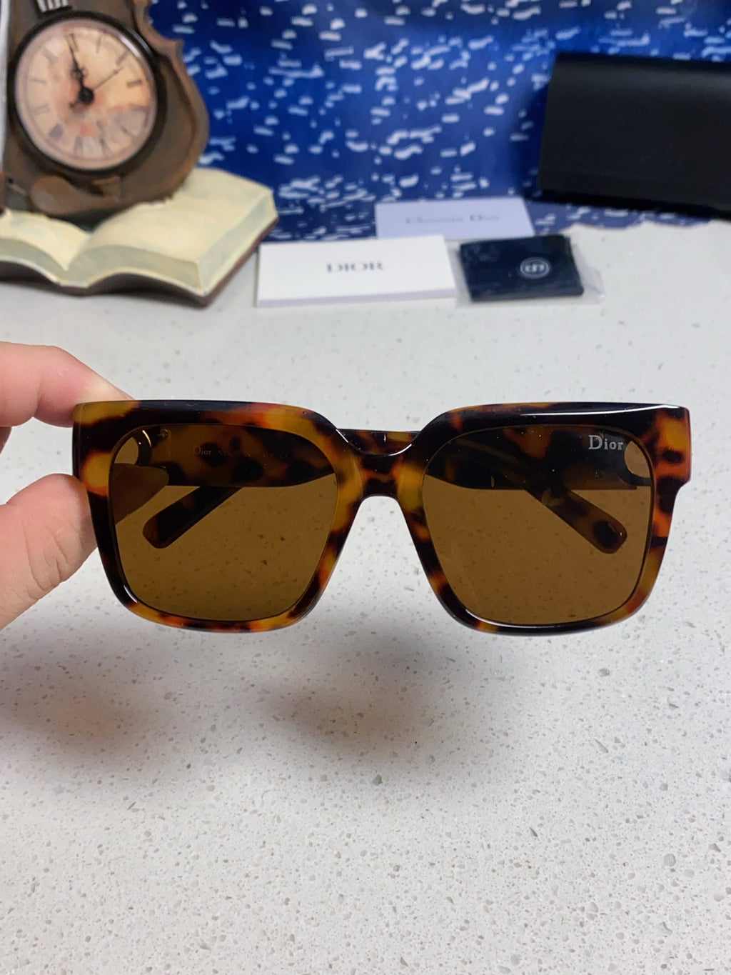 Dior Oversized Black Lens Sunglasses for Women - 415537 - detail image 4