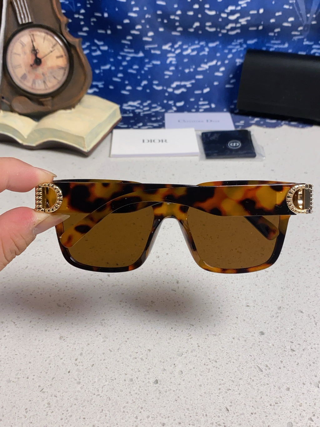 Dior Oversized Black Lens Sunglasses for Women - 415537 - detail image 5
