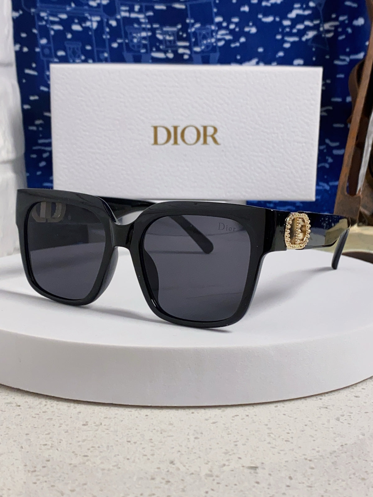 Dior Oversized Black Lens Sunglasses for Women