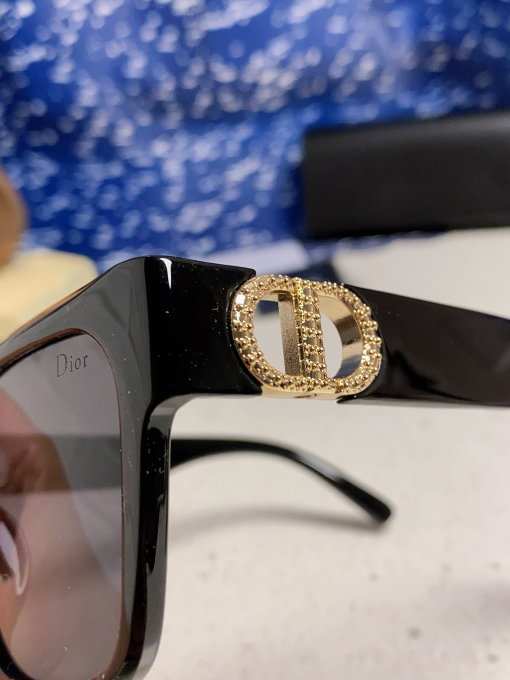 Dior Oversized Black Lens Sunglasses for Women - detail image 7