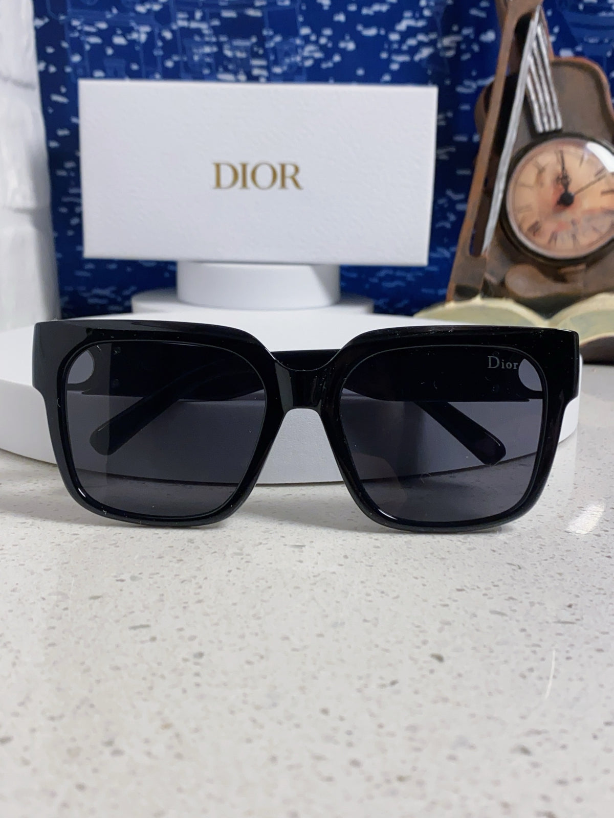 Dior Oversized Black Lens Sunglasses for Women - 867116 - detail image 9