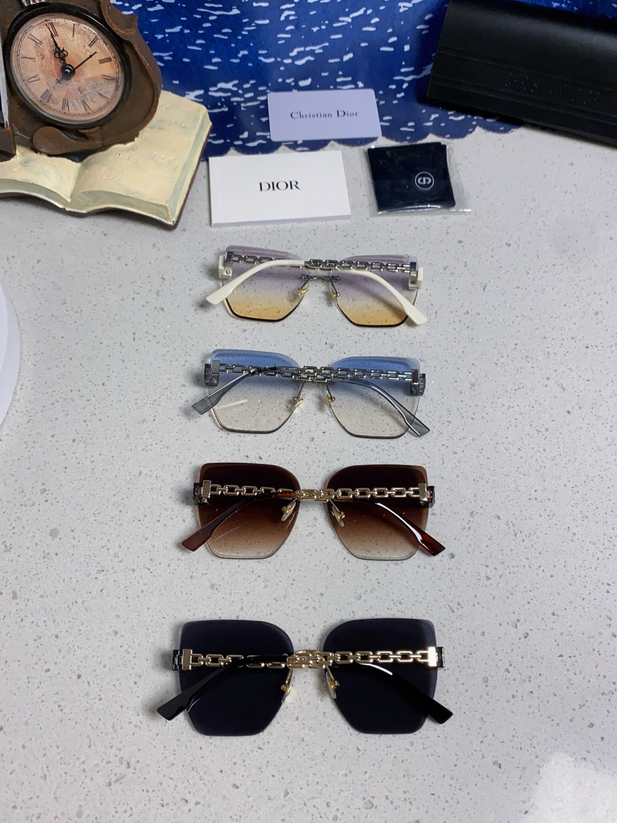 Dior Polarized Fashion Silver Lens Sunglasses for Women - 449089 - detail image 11