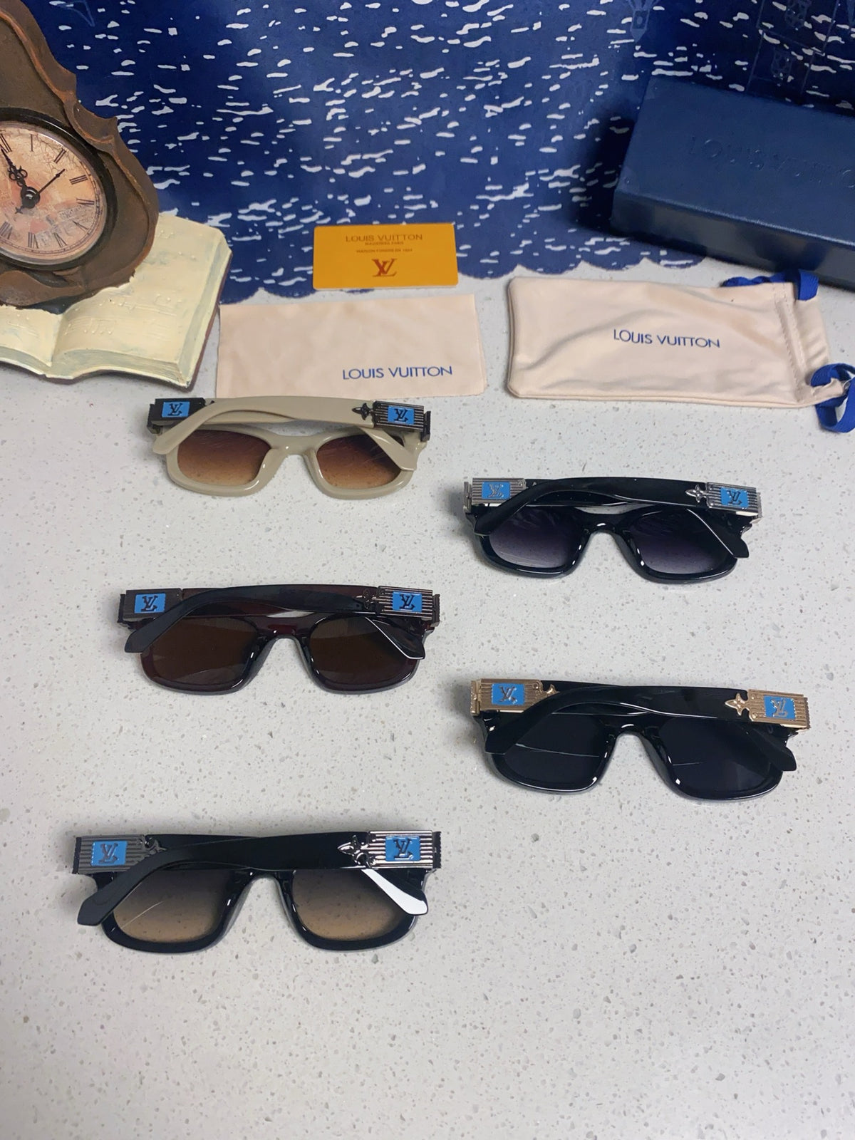 Louis Vuitton Square Red Lens Sunglasses for Men & Women - 486222 - detail image 11