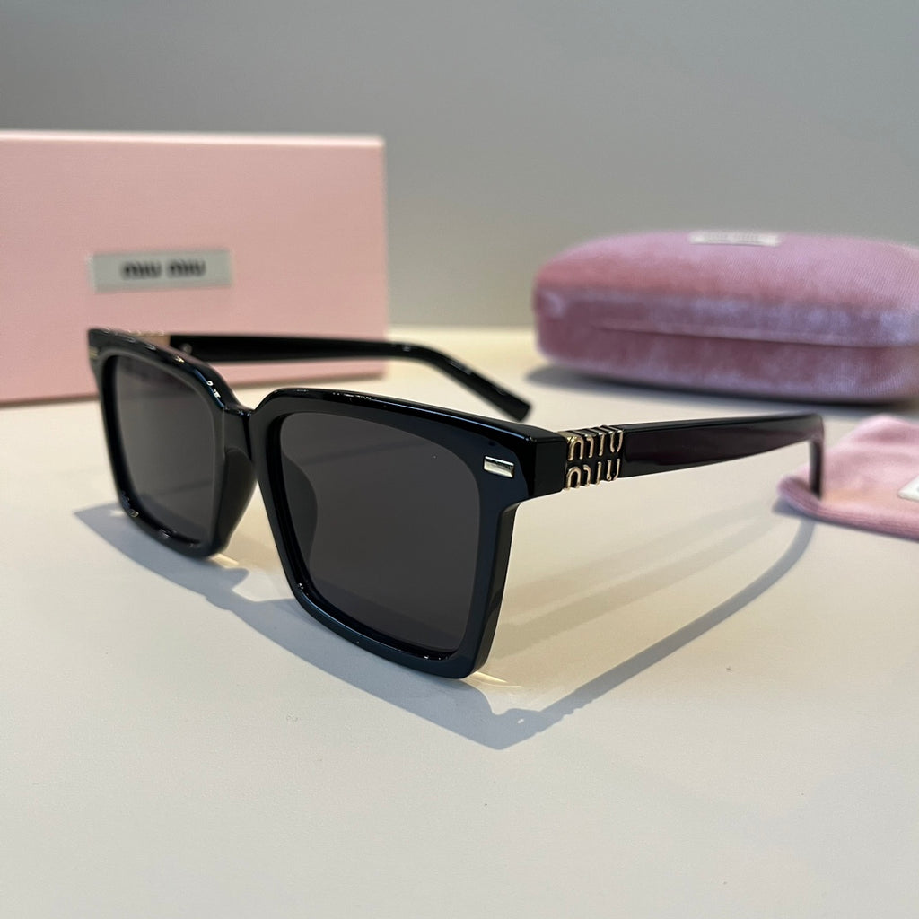 Miu Miu SMUO7S Square Black Lens Sunglasses for Men & Women - 432676 - detail image 3