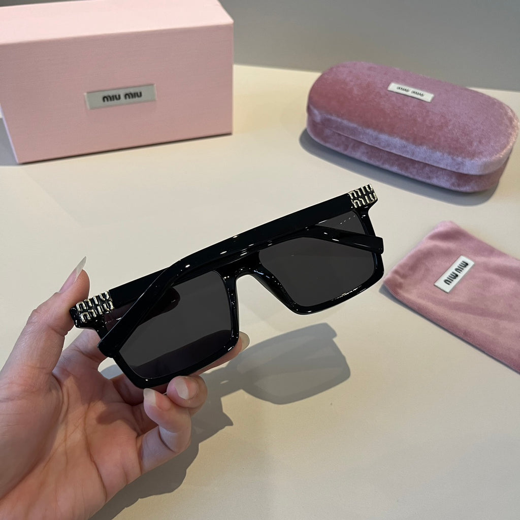 Miu Miu SMUO7S Square Black Lens Sunglasses for Men & Women - 432676 - detail image 4