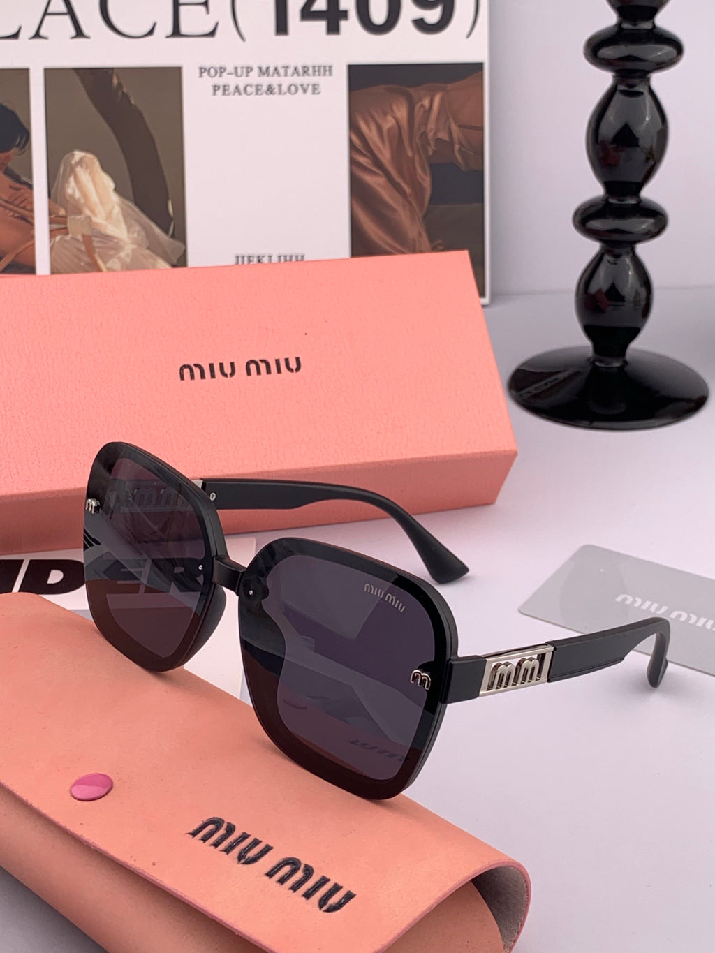 Miu Miu M4304 Fashion Gold Lens Sunglasses for Men & Women - 867227 - detail image 5