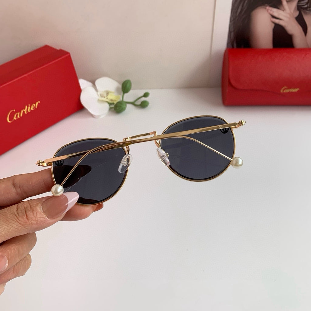 Cartier Round Silver Lens Sunglasses for Men & Women - 358571 - detail image 3