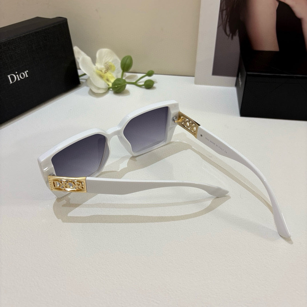 Dior Square Gray Lens Sunglasses for Men & Women - 449176 - detail image 3