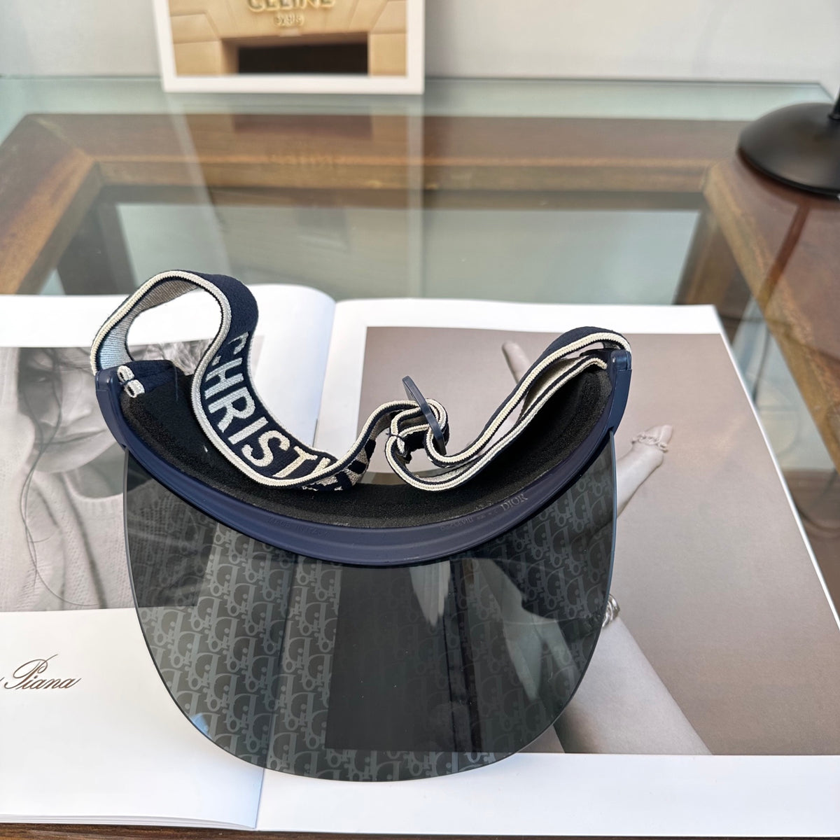 Dior Fashion Black Sun Visor for Men & Women - detail image 4