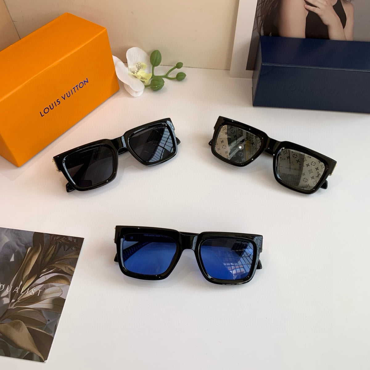 Louis Vuitton Square Silver Lens Sunglasses for Men & Women - 132150 - detail image 2