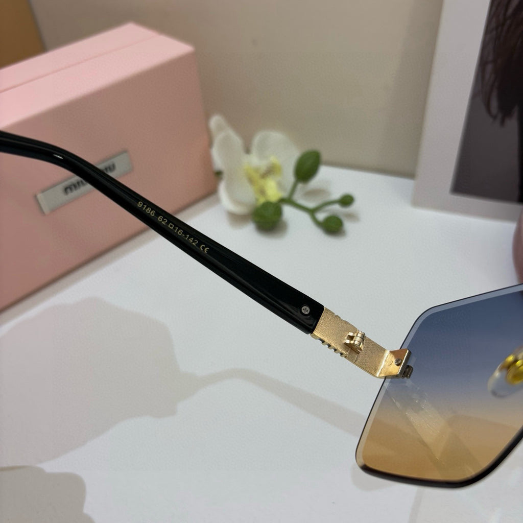 Miu Miu Square Brown Lens Sunglasses for Men & Women - 132601