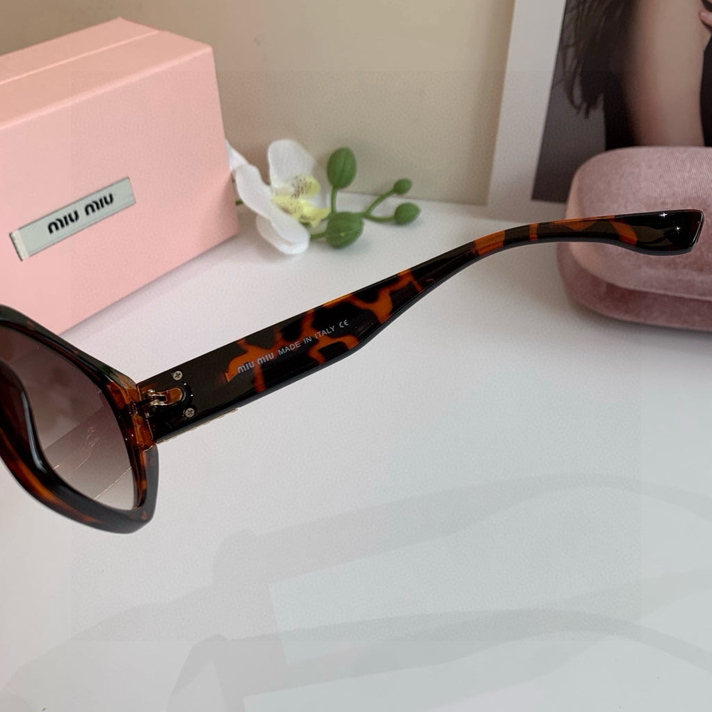 Miu Miu Square Black Lens Sunglasses for Men & Women - 382986