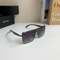 Prada Square Silver Lens Sunglasses for Men & Women - 132496