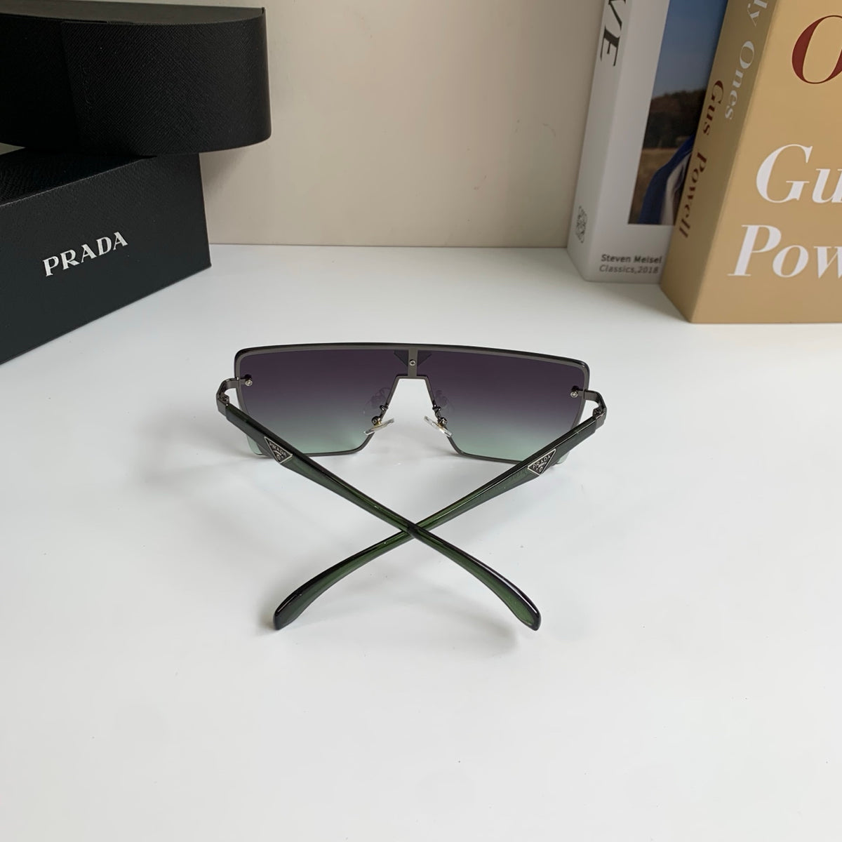 Prada Square Silver Lens Sunglasses for Men & Women - 132496 - detail image 6